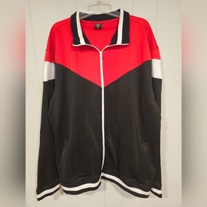 Screenshot Jacket Mens 3XL Black Red White Urban Retro Hip Hop Track Jacket